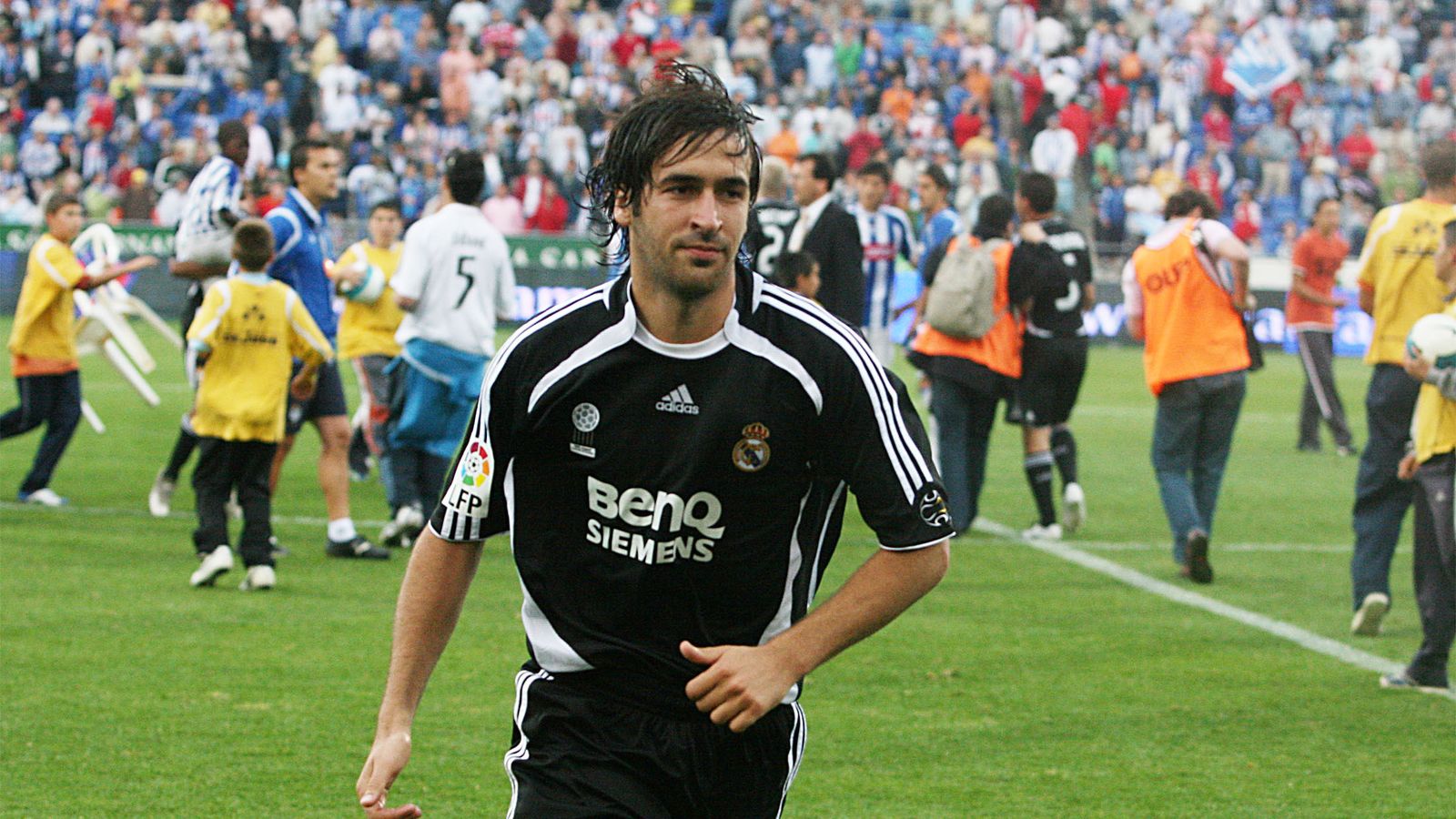 Raúl González en el Nuevo Colombino en la 2006-2007.