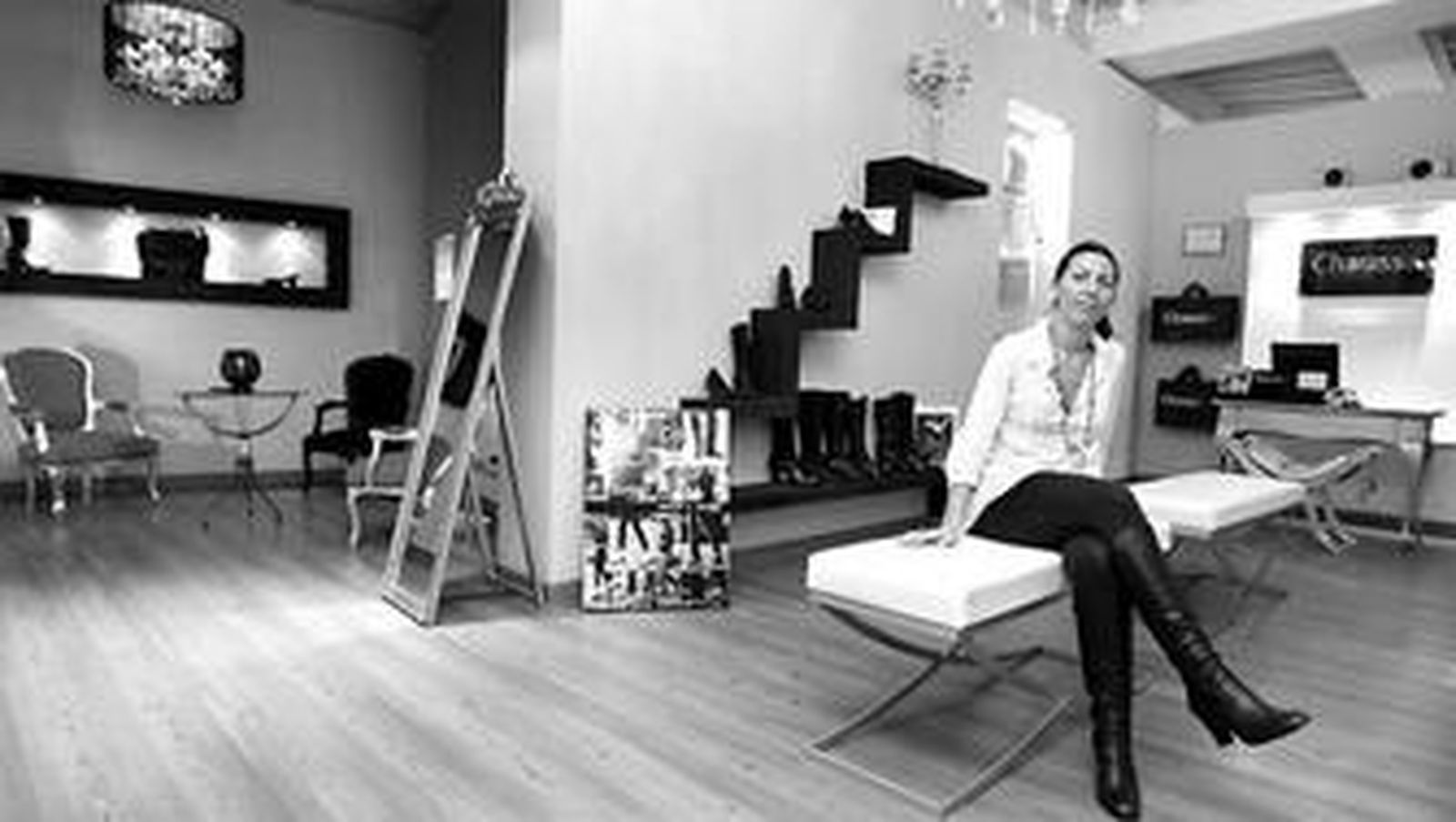 Rosana Sánchez, en el interior de Chaussé.