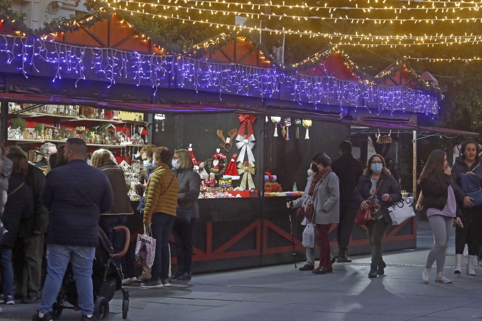 Mercado navideño de Las Tendillas del año pasado.