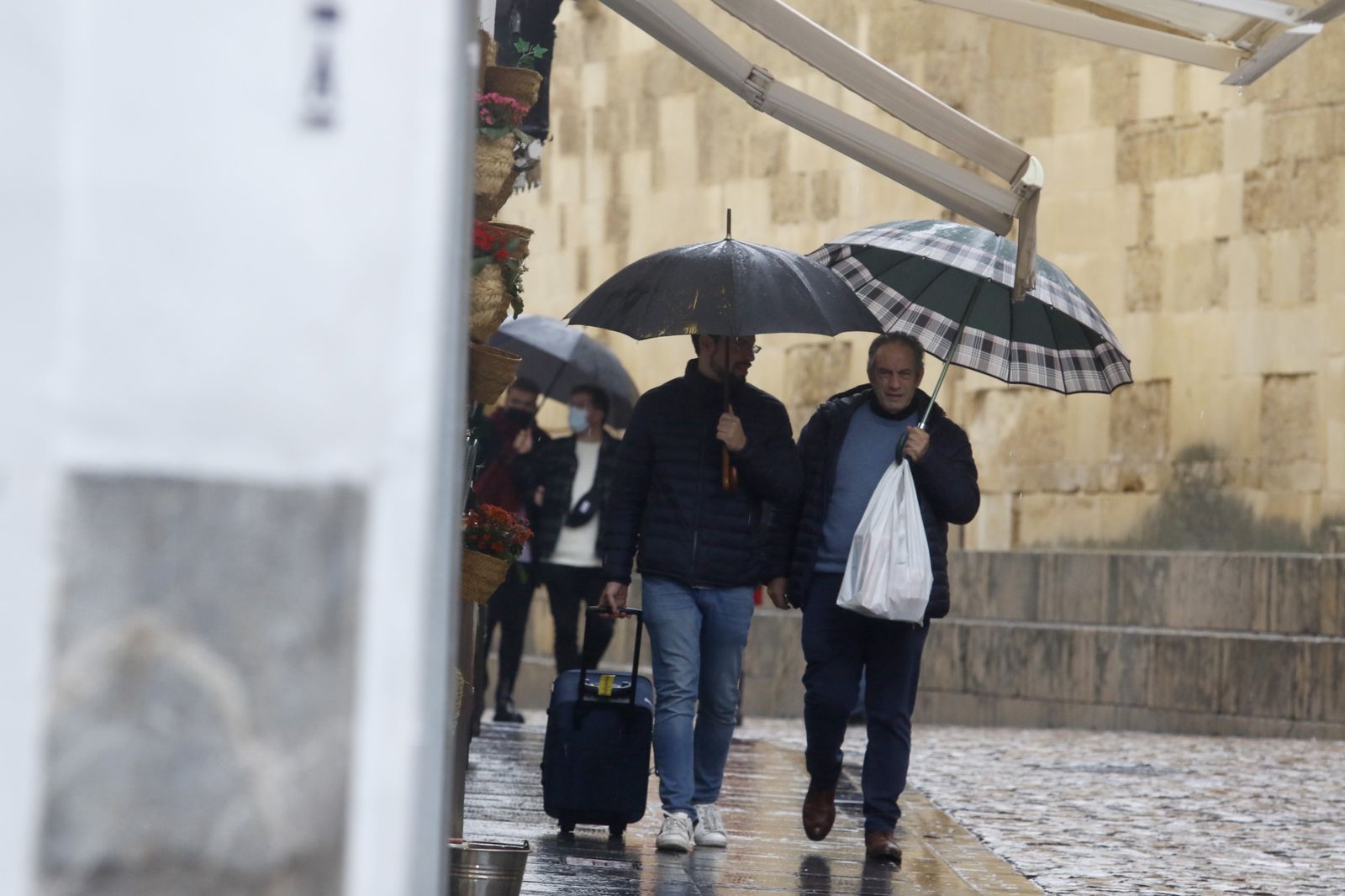 Un día de Navidad en Córdoba pasado por agua, en fotografías