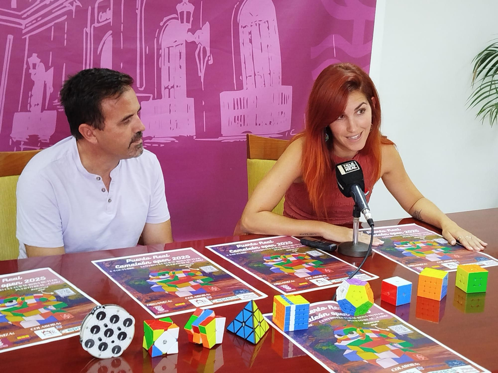 Antonio Quintana y Nazaret Ramírez en la presentación del Torneo