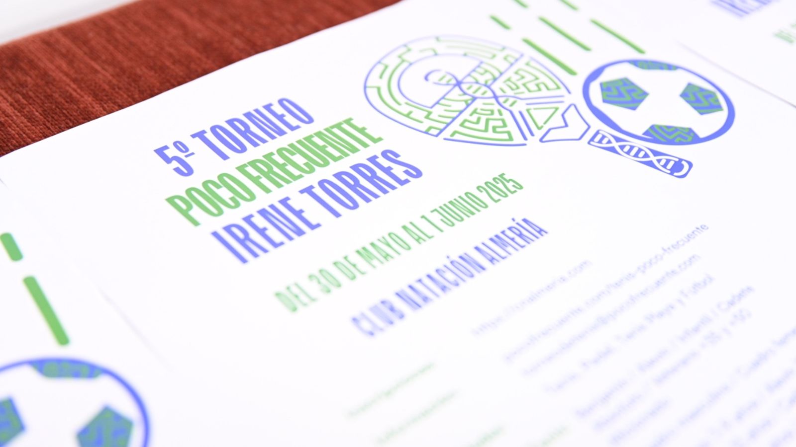 Cartel de este evento benéfico que se celebrará en el Club Natación Almería.