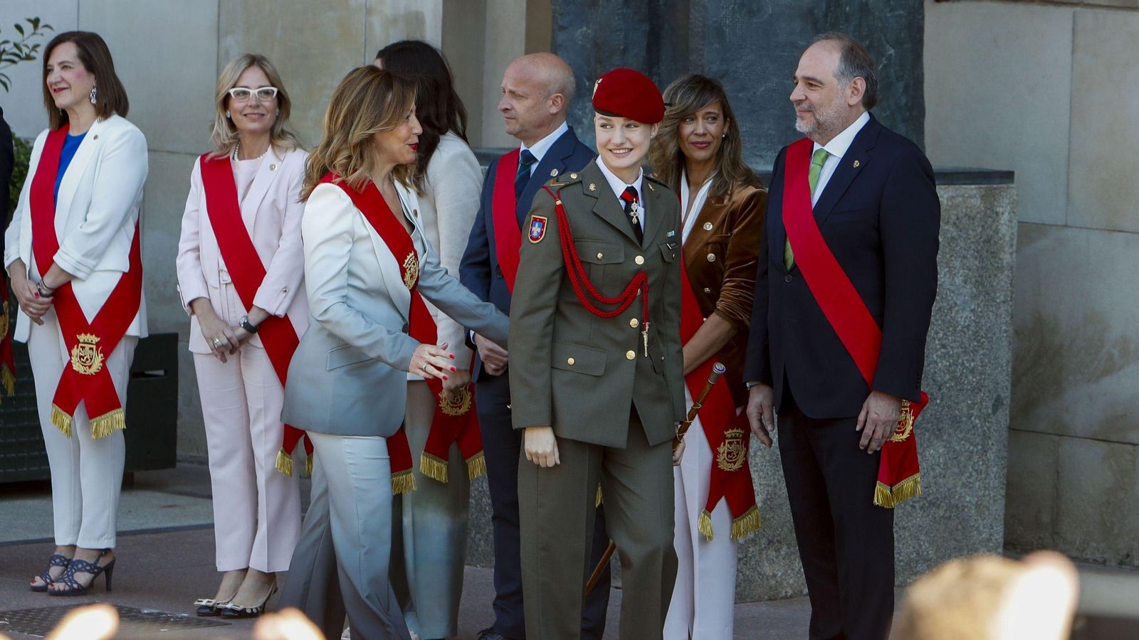 La princesa Leonor, en su primer acto institucional en solitario en Zaragoza La princesa Leonor, en su primer acto institucional en solitario en Zaragoza