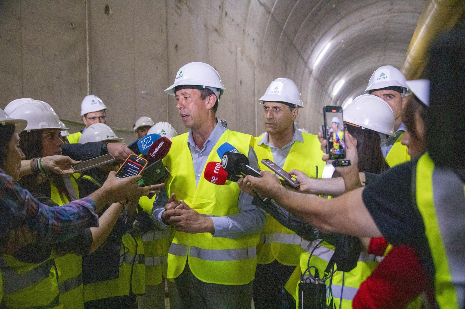 Así avanzan las obras del túnel de Viator del Ave