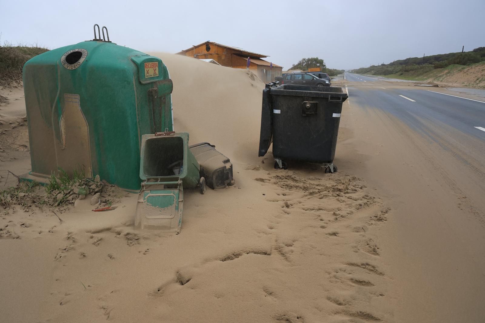 Fotografías de El Portil y El Rincón, donde los vecinos han sido desalojados por la borrasca Leonardo