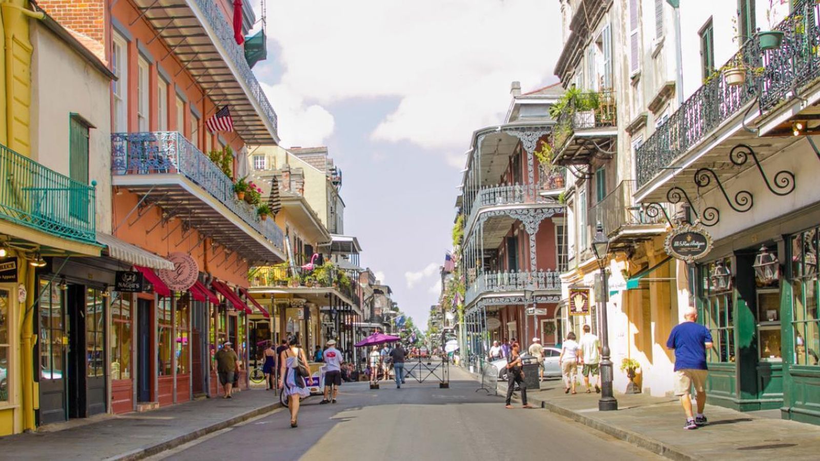 Imagen de una de las calles más transitadas de Nueva Orleans