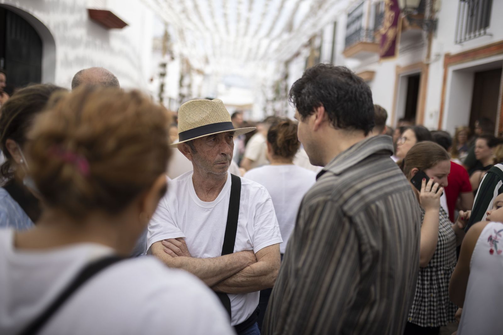El sentimiento rociero se refleja en la cara de los almonteños.