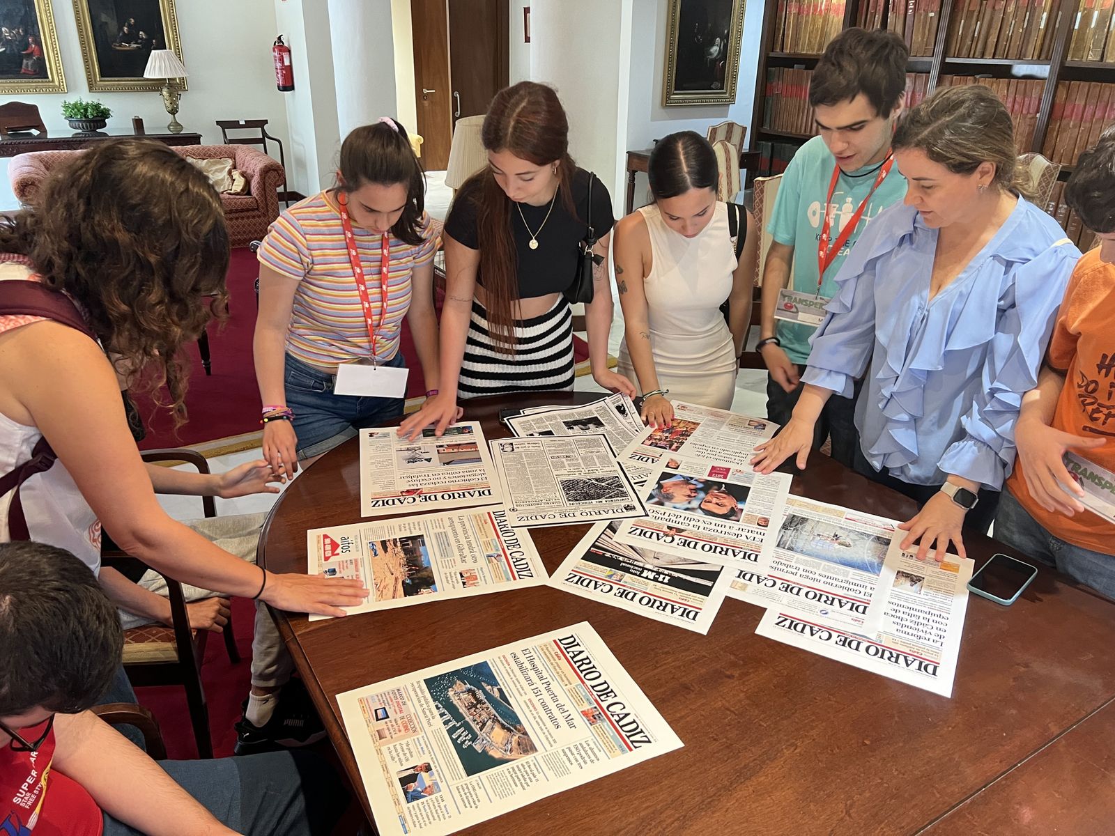 El colegio Upace de San Fernando visita Diario de Cádiz