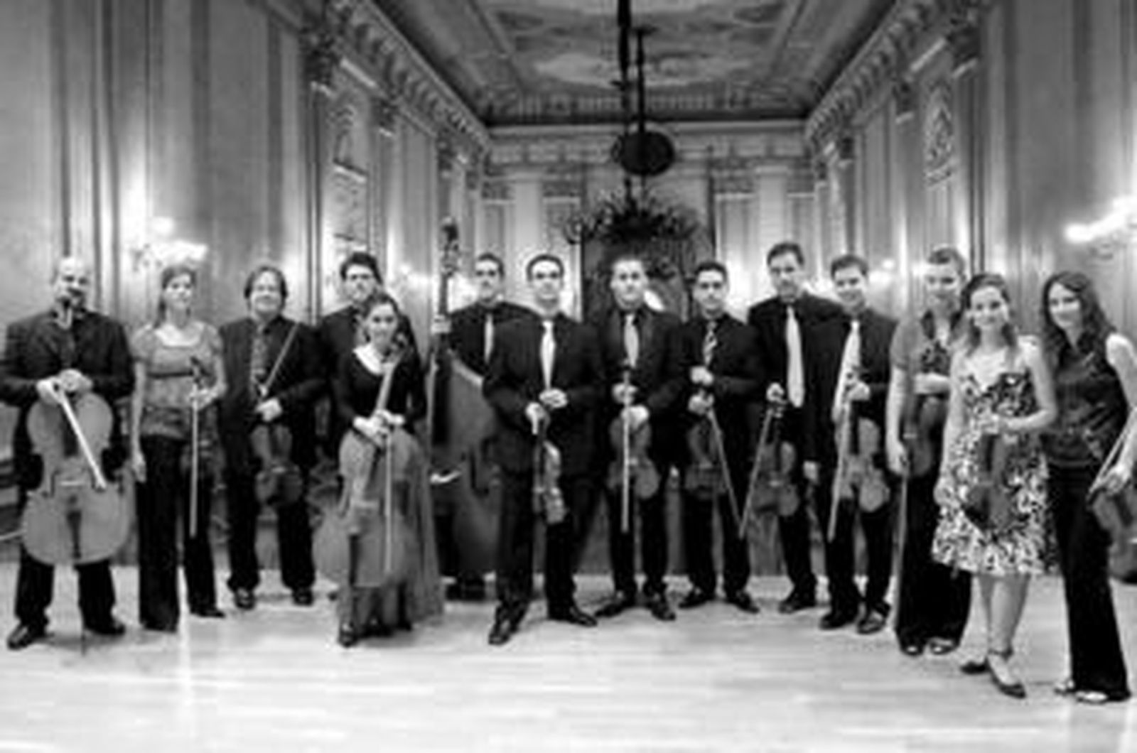 Formación de la Orquesta de Cámara Maestro Artola de Málaga.