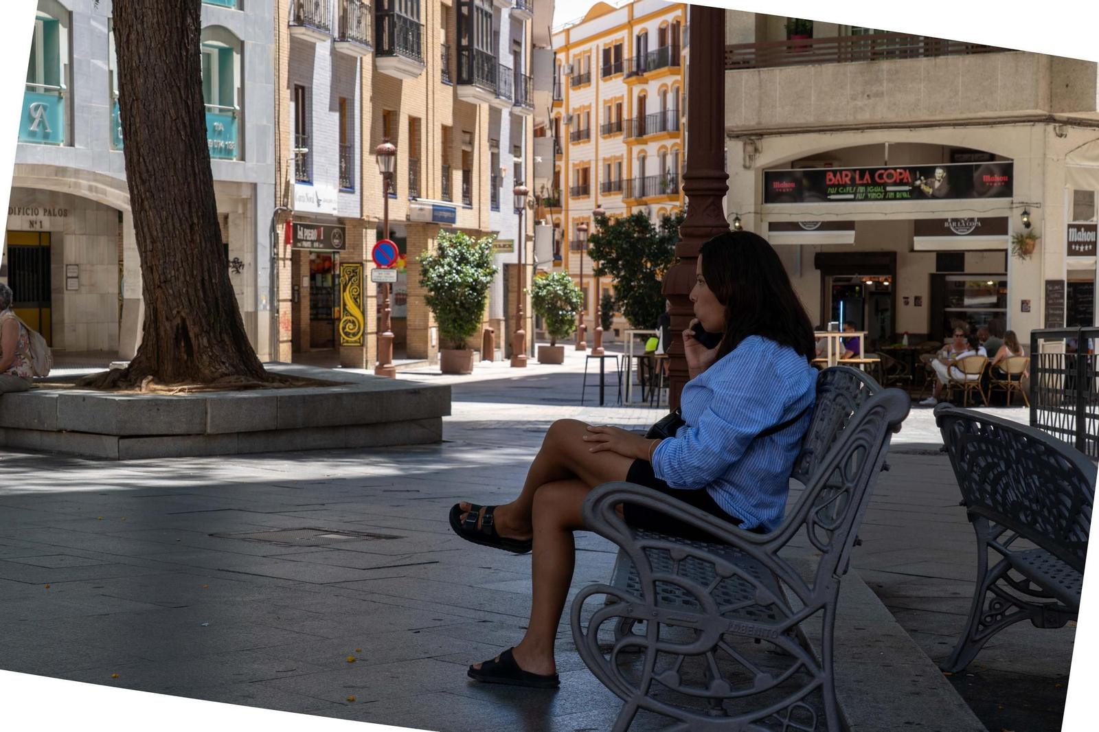 La Plaza Quintero Báez, espacio peatonal, arbolado y punto de encuentro urbano.