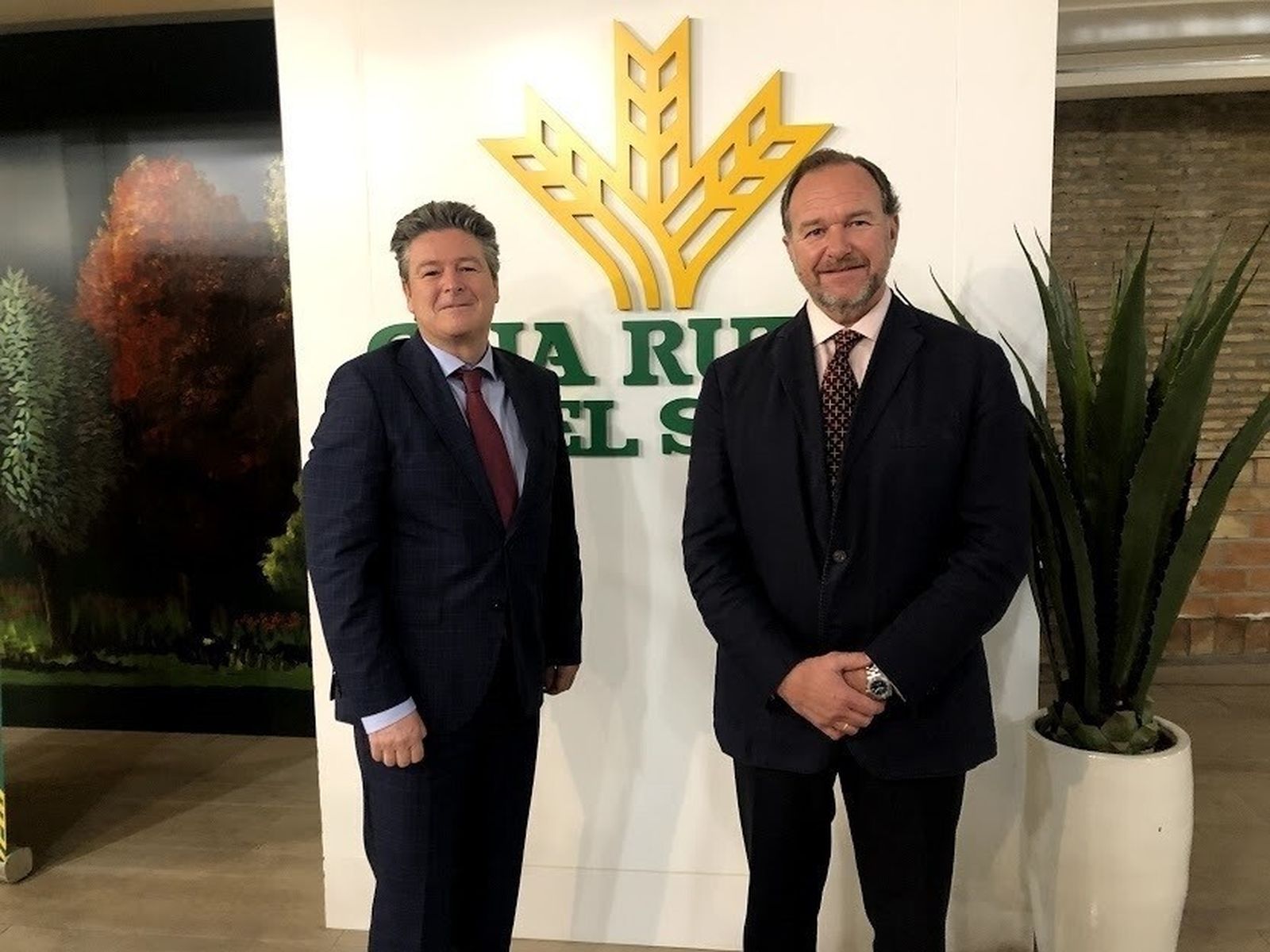 Guillermo Téllez, director general, y José Luis García-Palacios Álvarez, presidente de Caja Rural del Sur