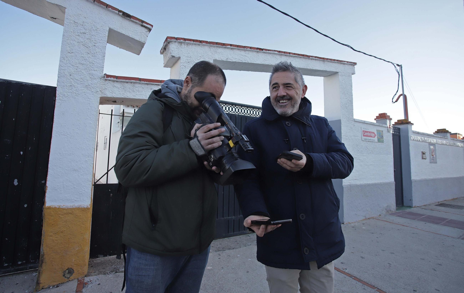 Fotos del simulacro de tsunami en el colegio Nuestra Señora de los Milagros en Algeciras