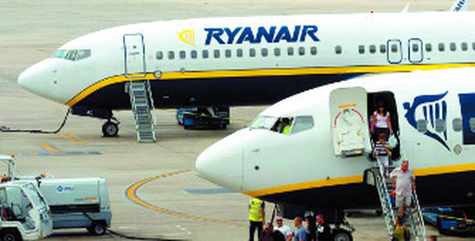 Aviones de la compañía Ryanair.