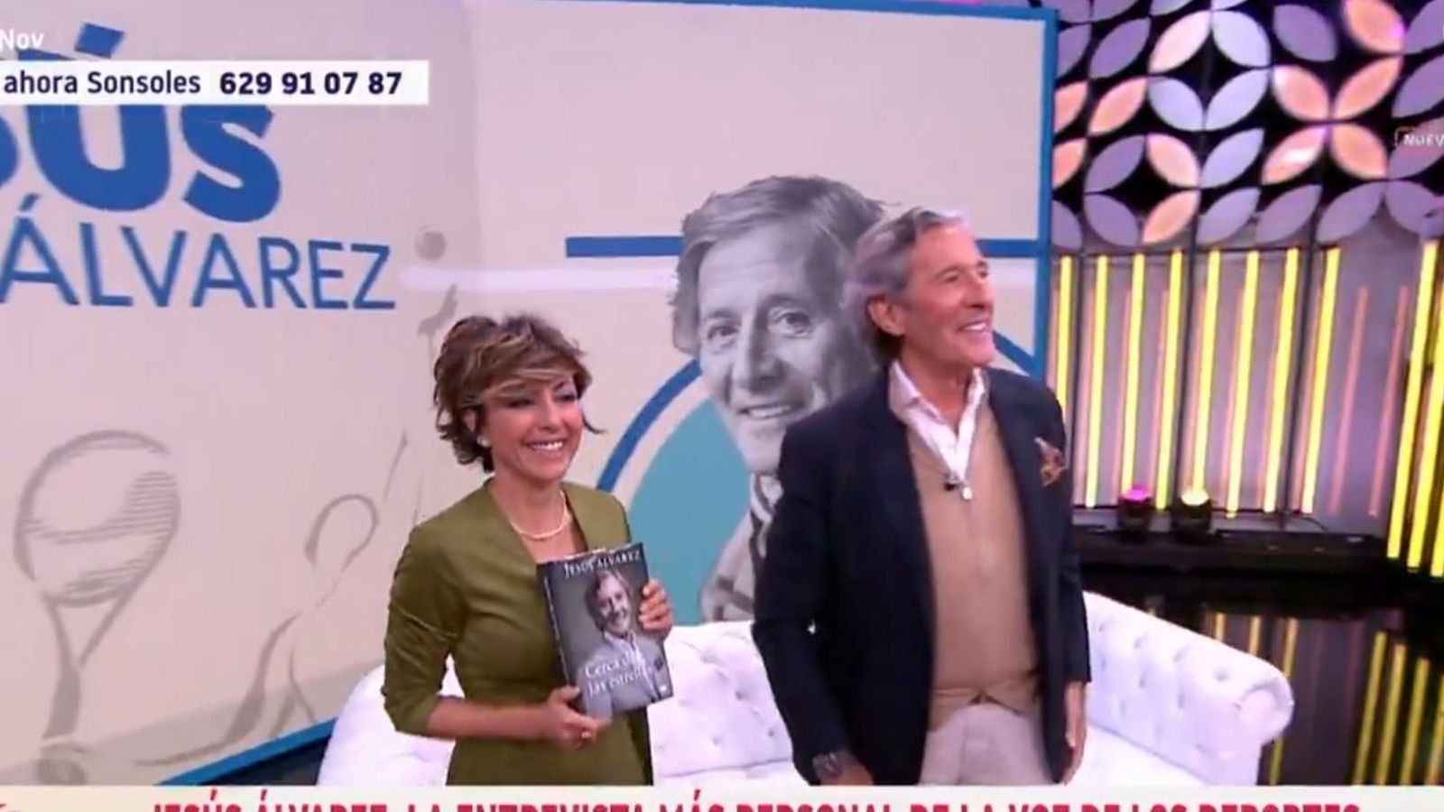 Sonsoles Ónega con Jesús Álvarez el pasado miércoles 
