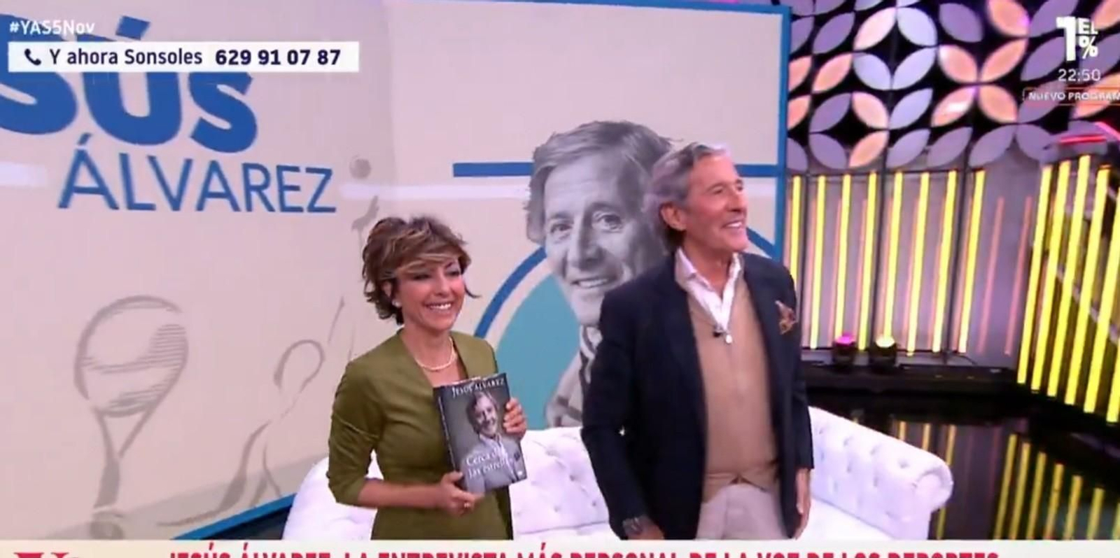 Sonsoles Ónega recibe a Jesús Álvarez este miércoles en el plató