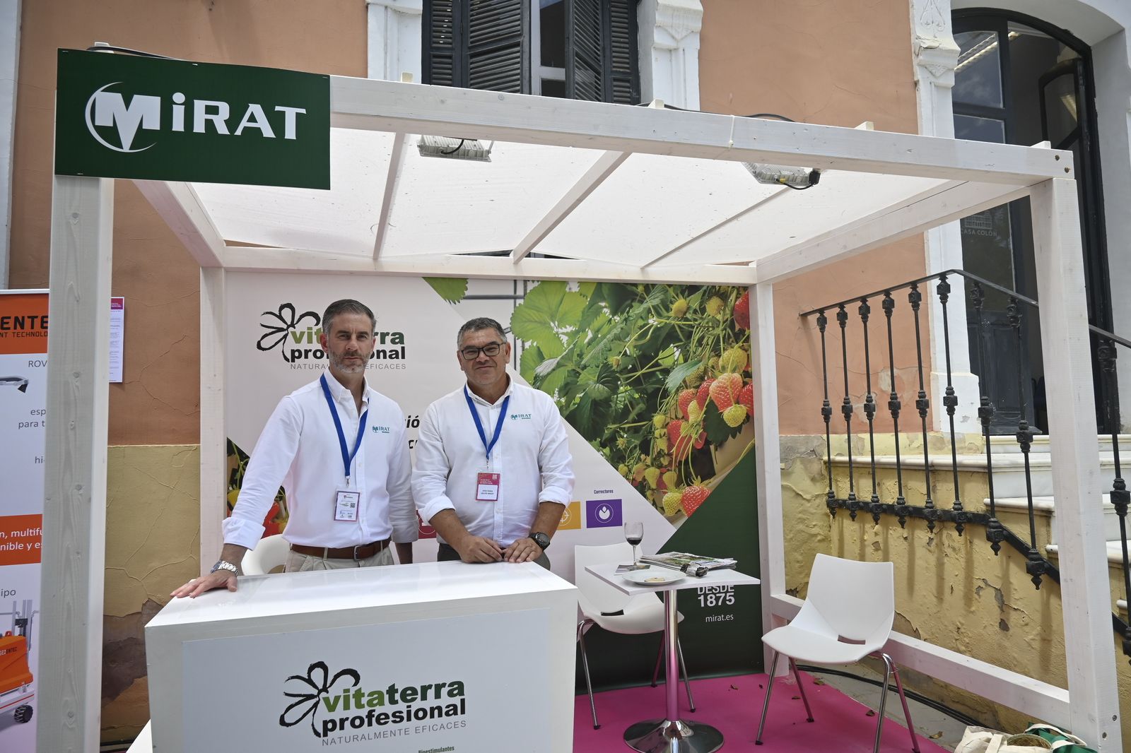 Los Stands participantes en el 8º Congreso Internacional de Frutos Rojos en Huelva