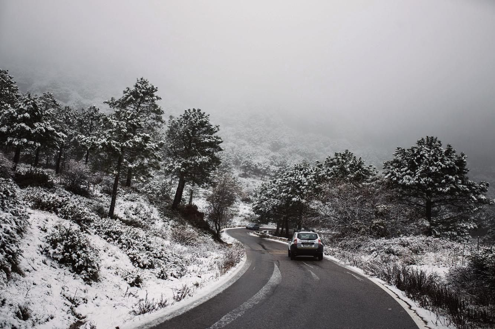 Nieve en el Puerto del Boyar.