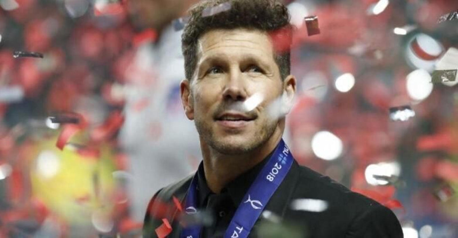 Diego Pablo Simeone, tras ganar la Supercopa de Europa 1018.