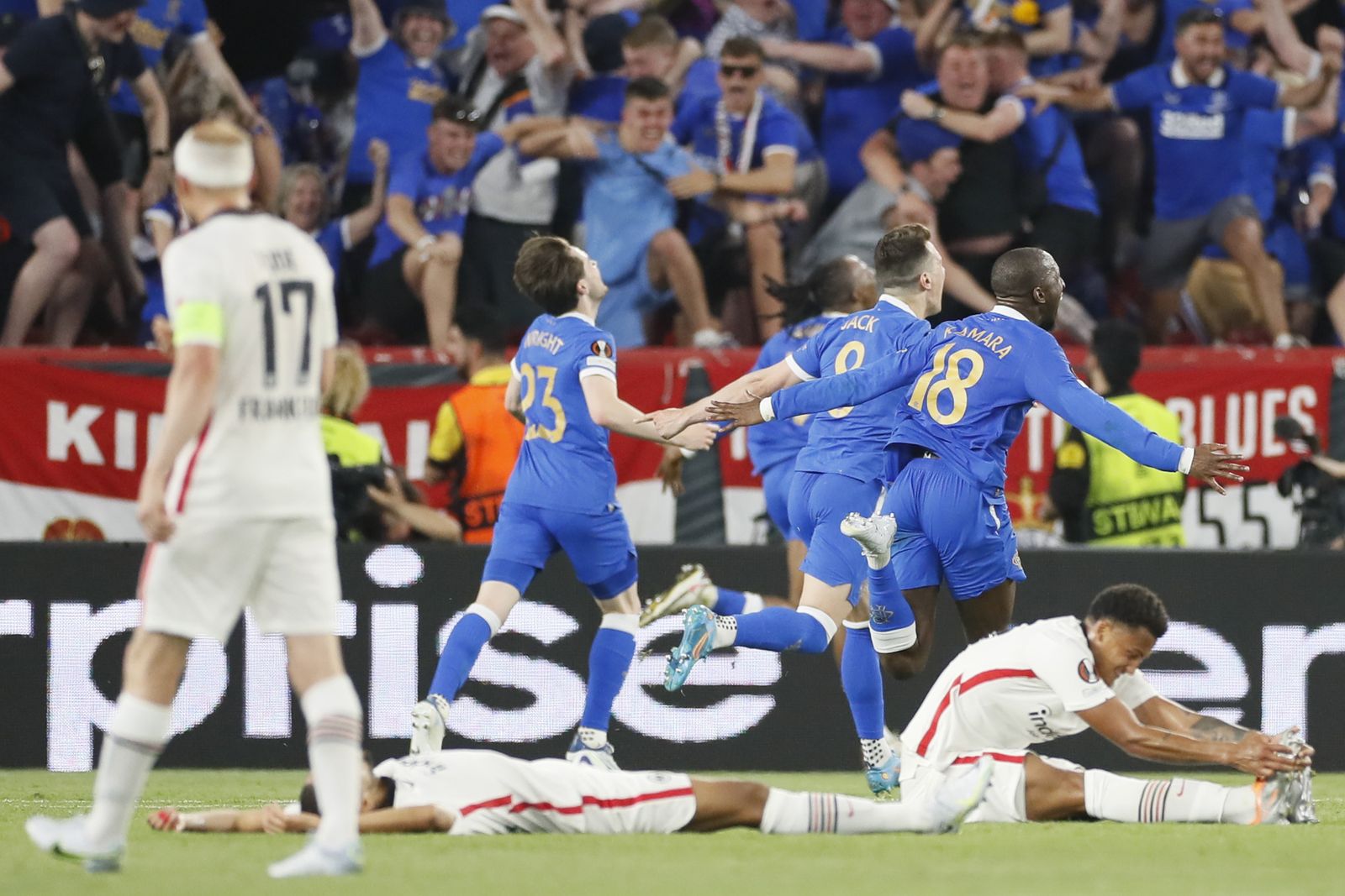 Las fotos del Eintracht-Rangers, la final de la Europa League en Sevilla