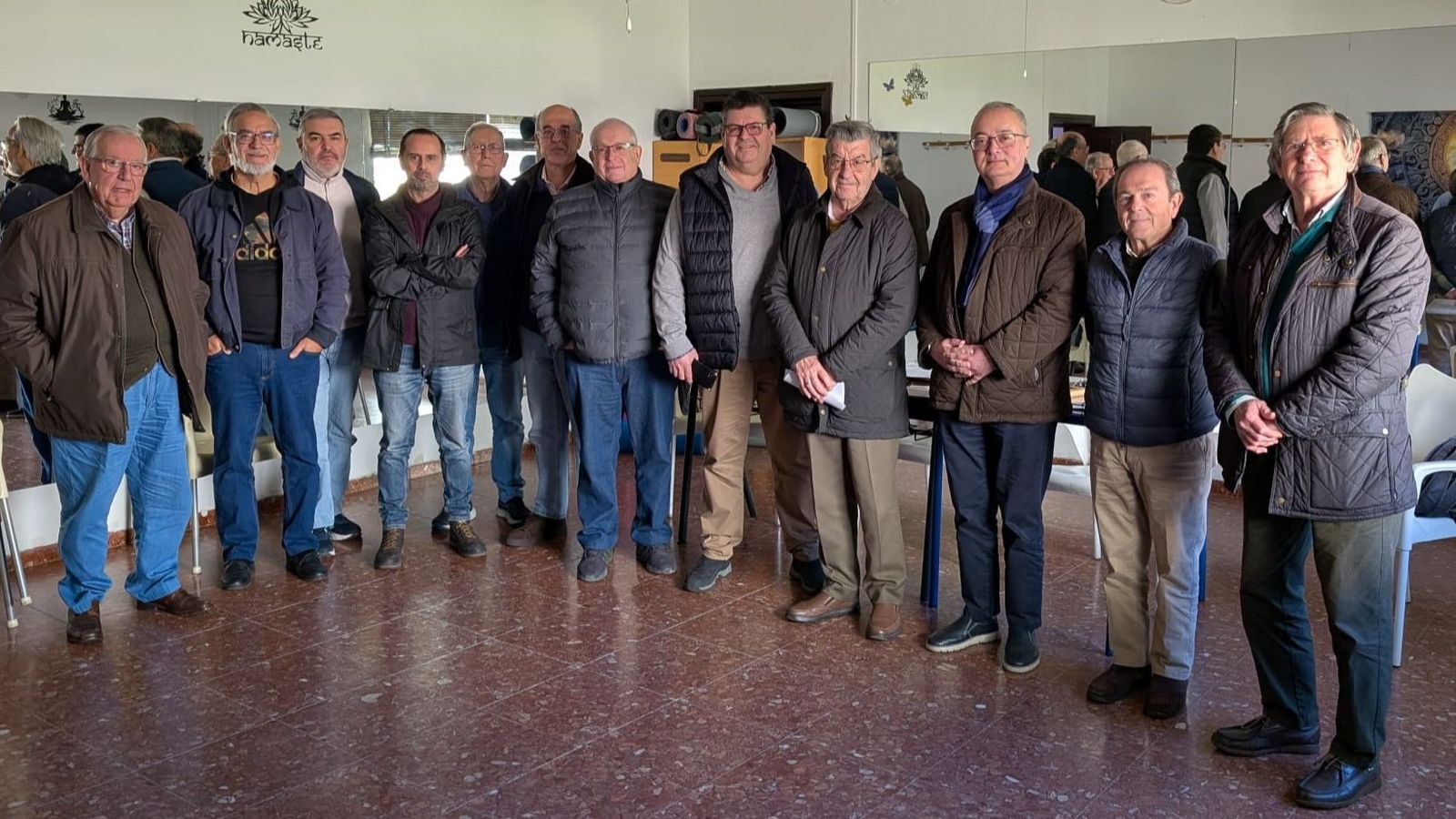 Miembros del Club Filatélico Jerezano.