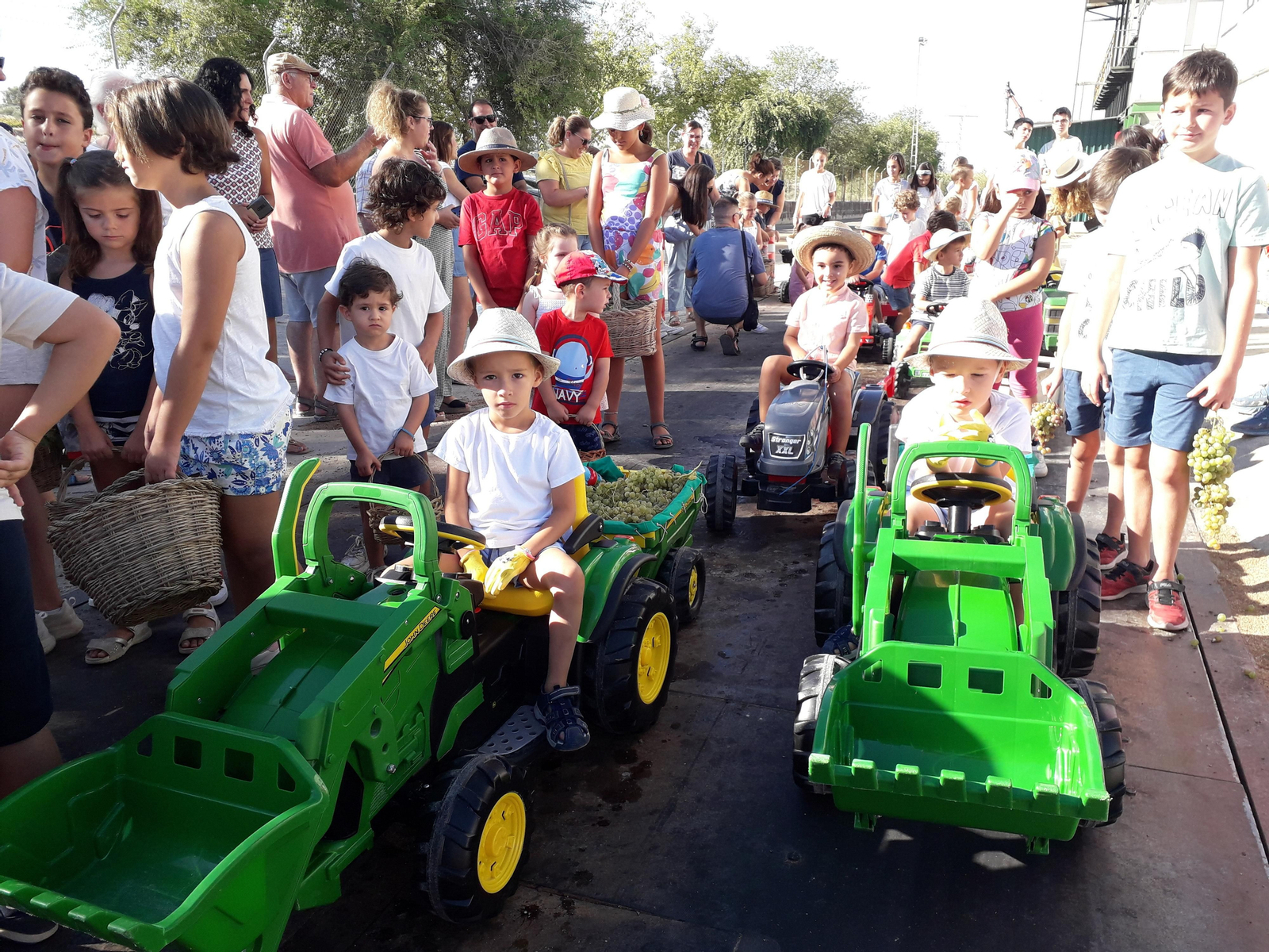 La primera vendimia infantil de Montilla, en imágenes
