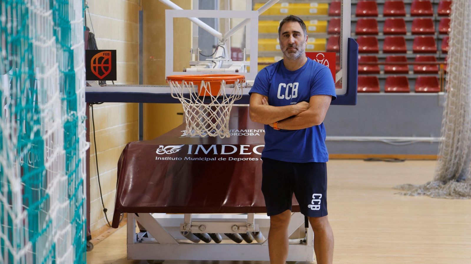 Gonzalo Rodríguez, el técnico del Coto Córdoba, en Vista Alegre.
