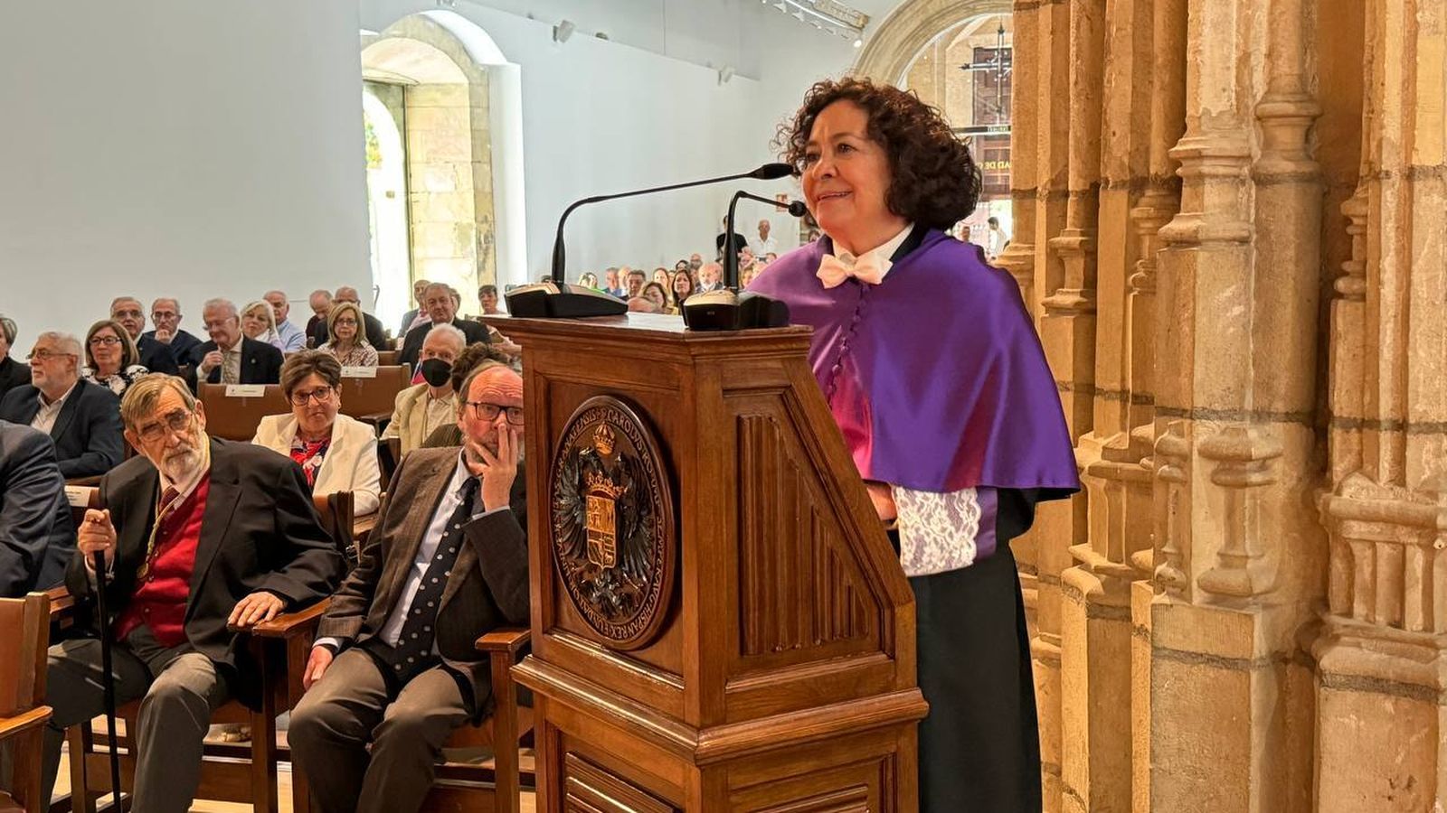 Aranda, durante su discurso.