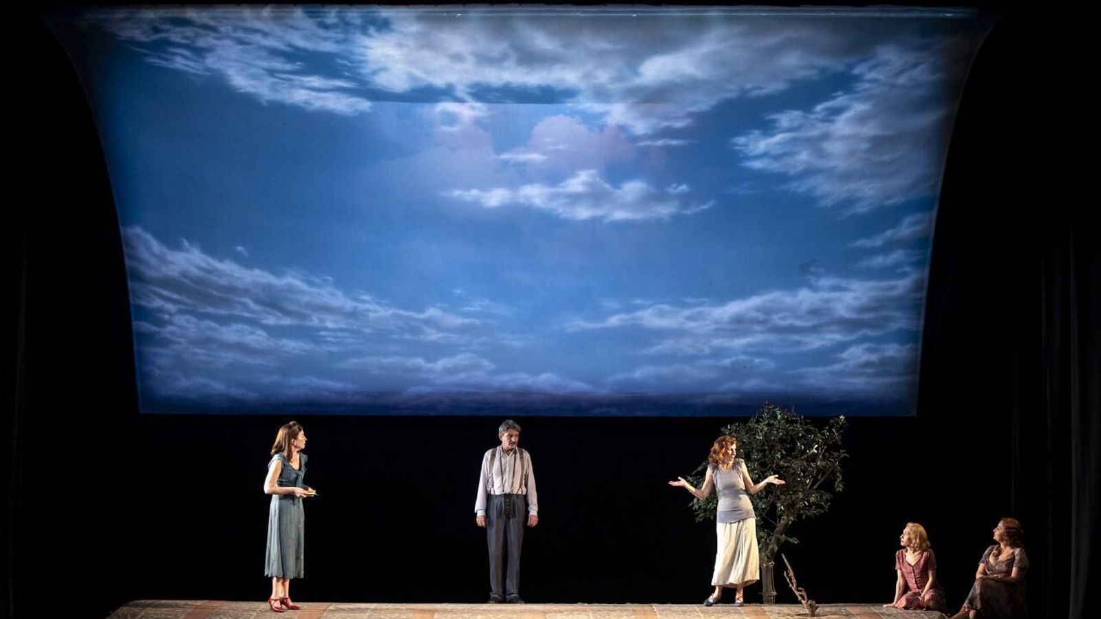 Puesta en escena de 'Delicadas'. Puesta en escena de 'Delicadas'.