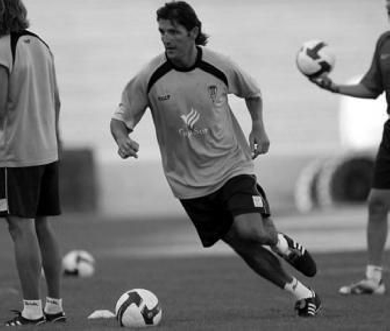 Yordi, durante uno de sus entrenamientos con el Córdoba.