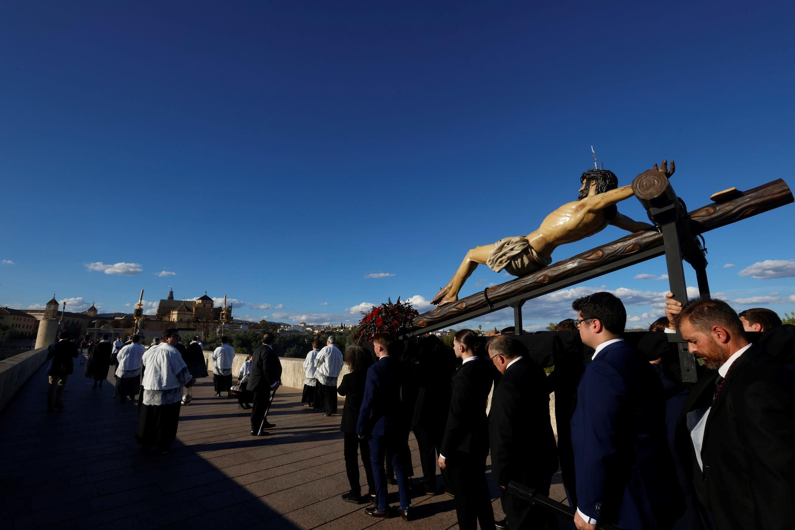 Santísimo Cristo de la Caridad de Pozoblanco, en el Magno Vía Crucis de Córdoba