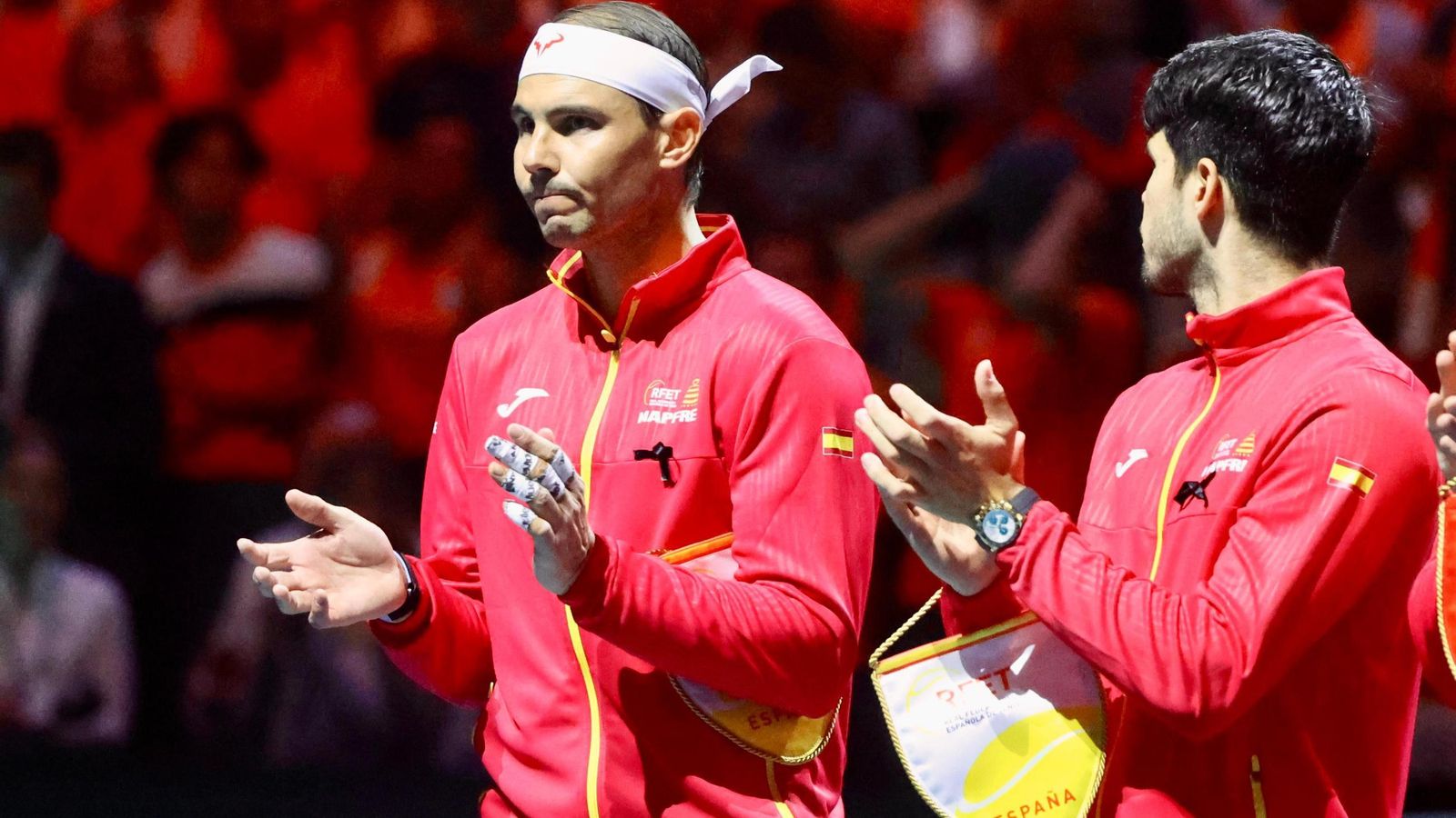 Las fotos del Rafa Nadal-Van de Zandschulp de la Copa Davis en Málaga