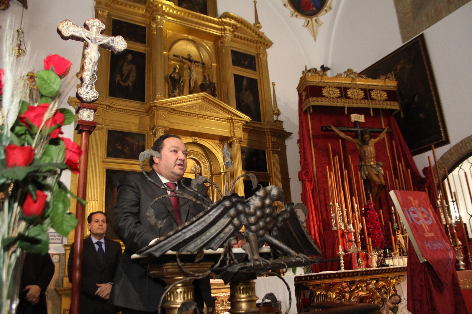 Imágenes de la Presentación del cartel del Vía Crucis de Pasión en las Agustinas