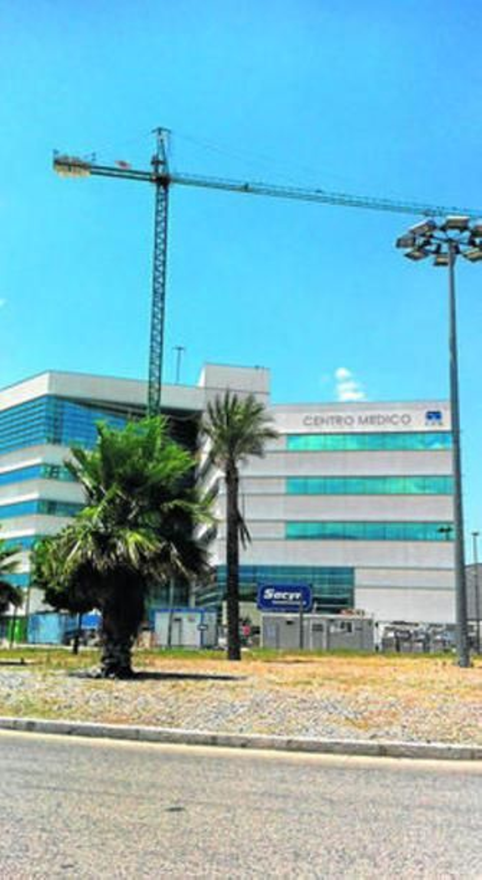 Imagen del centro médico, donde se ultiman las obras.
