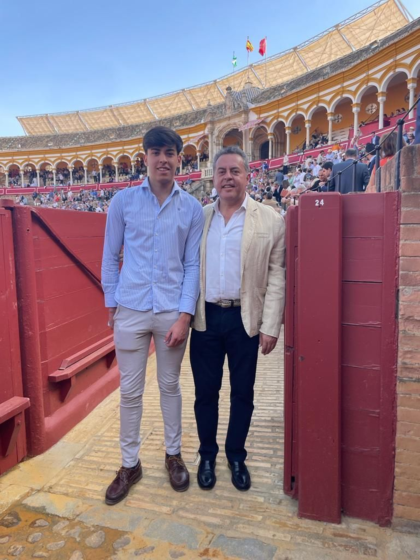 Juan Alfonso Romero (d) y su hijo Alfonso Romero (i).