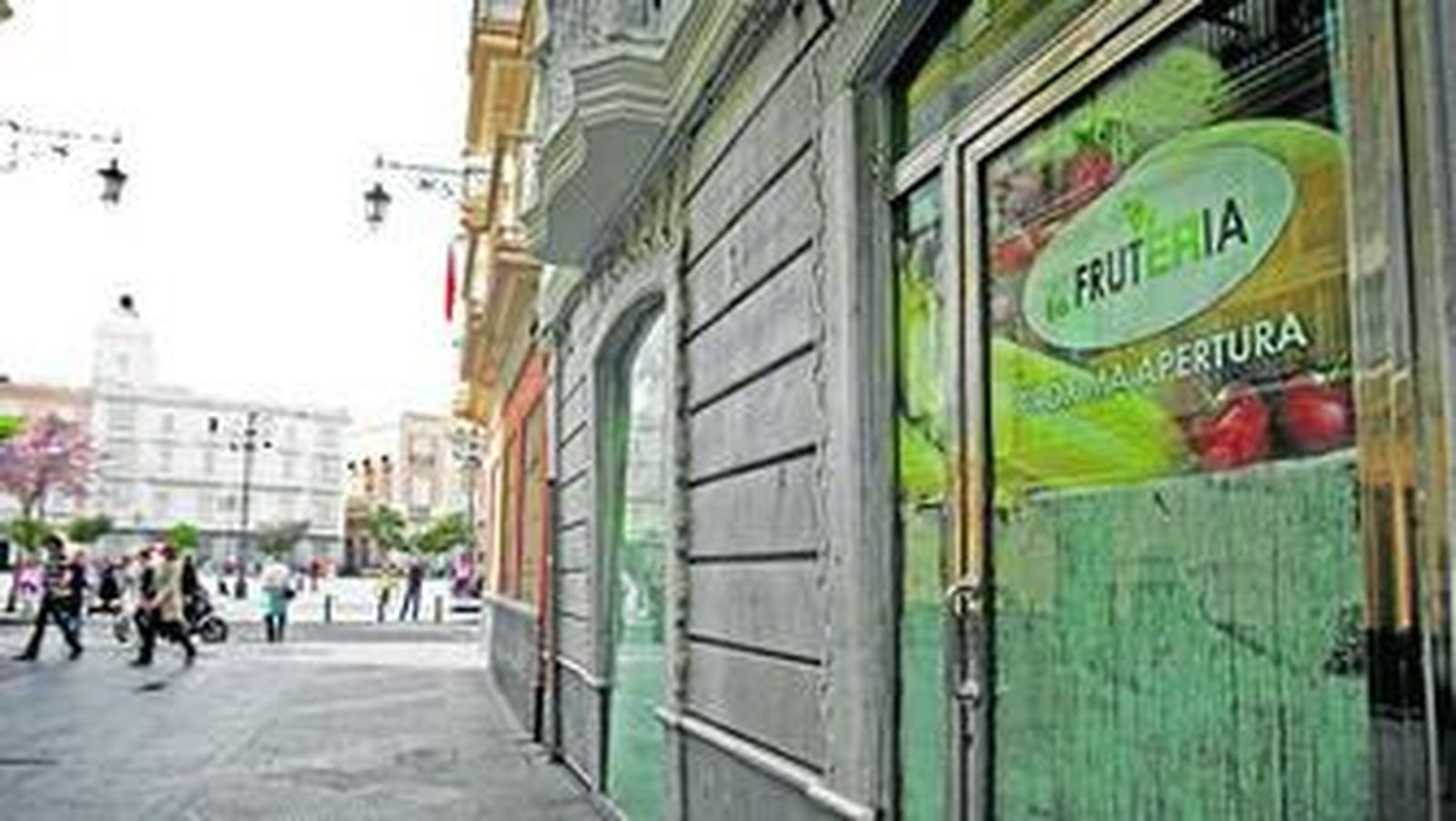 Local de la calle Ancha donde la próxima semana abrirá una frutería.