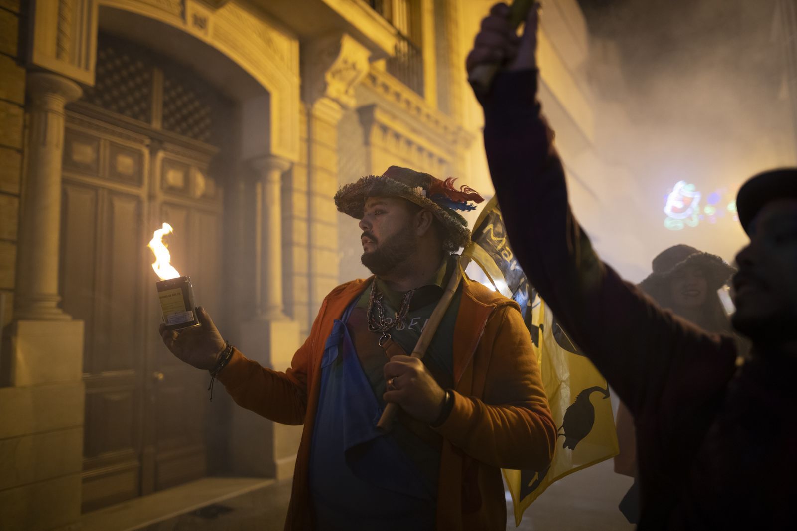 Ambiente en la final  del Carnaval Colombino