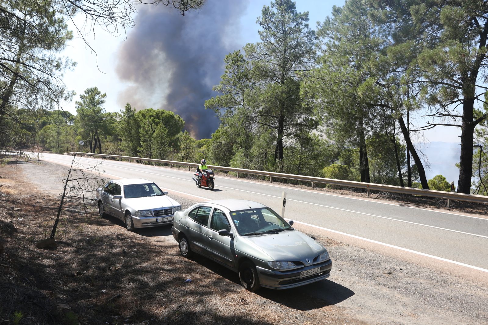 El incendio de Riotinto en imágenes