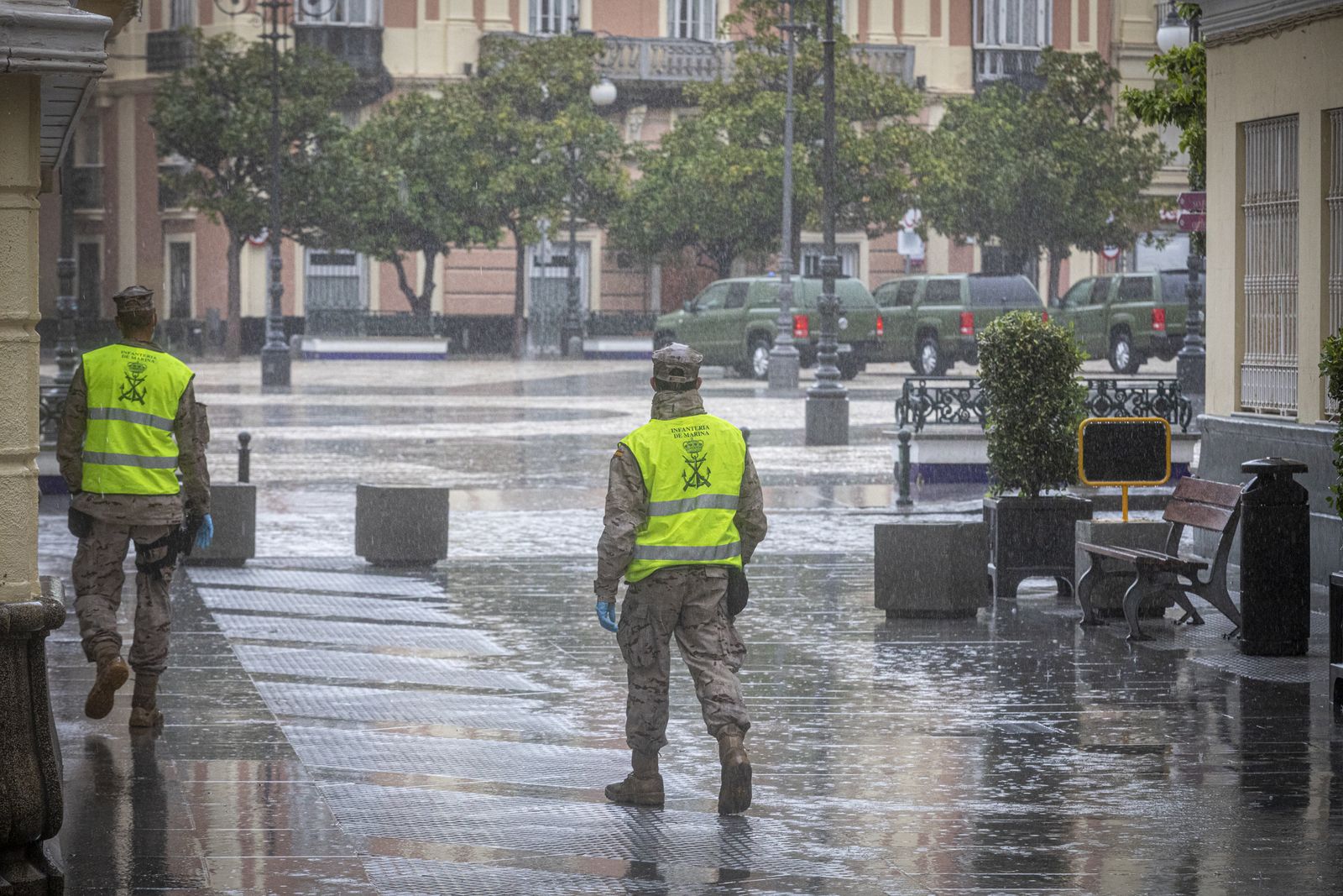 Presencia de ila Infanteria de Marina en Cádiz