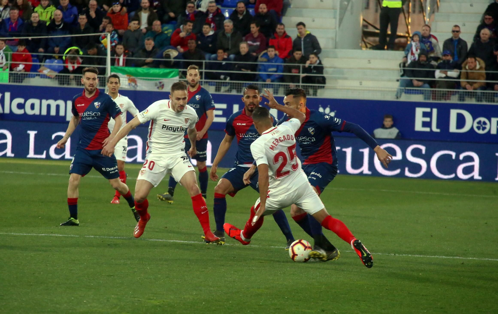 El Huesca-Sevilla, en imágenes