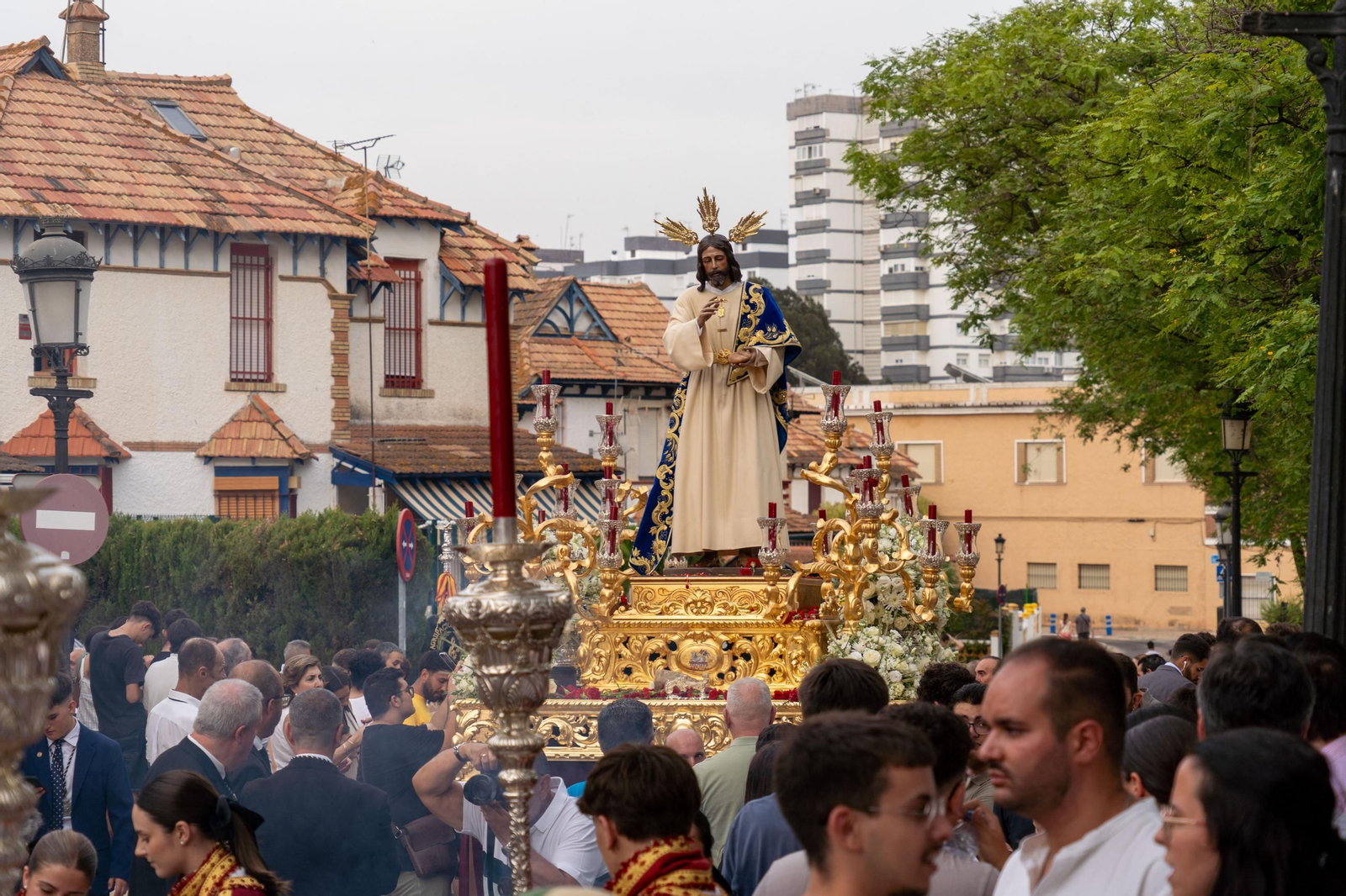 Imágenes del traslado del Cristo del Amor a la Concepción