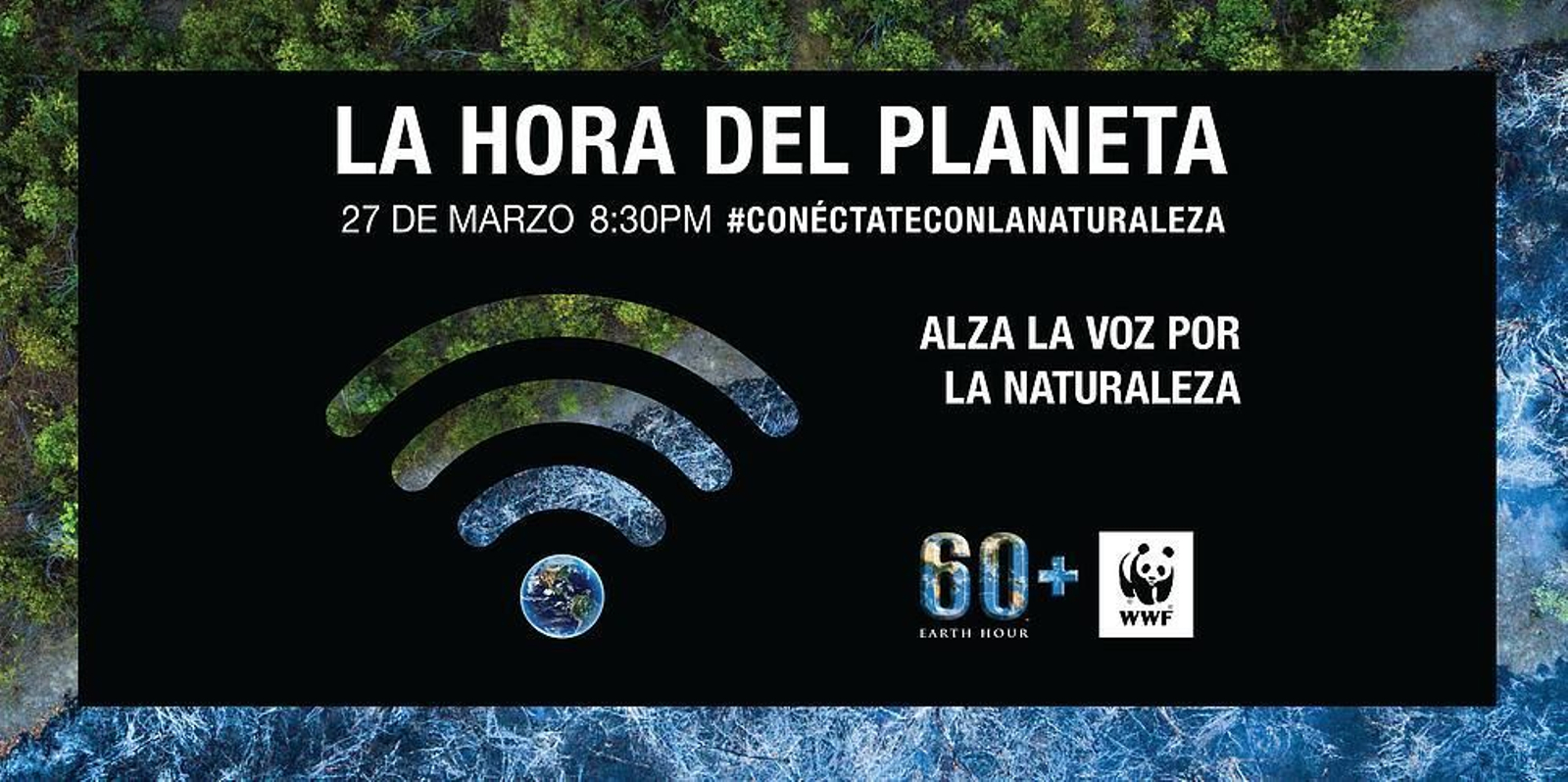 Imagen promocional de WWF en su campaña 'La hora del planeta?.
