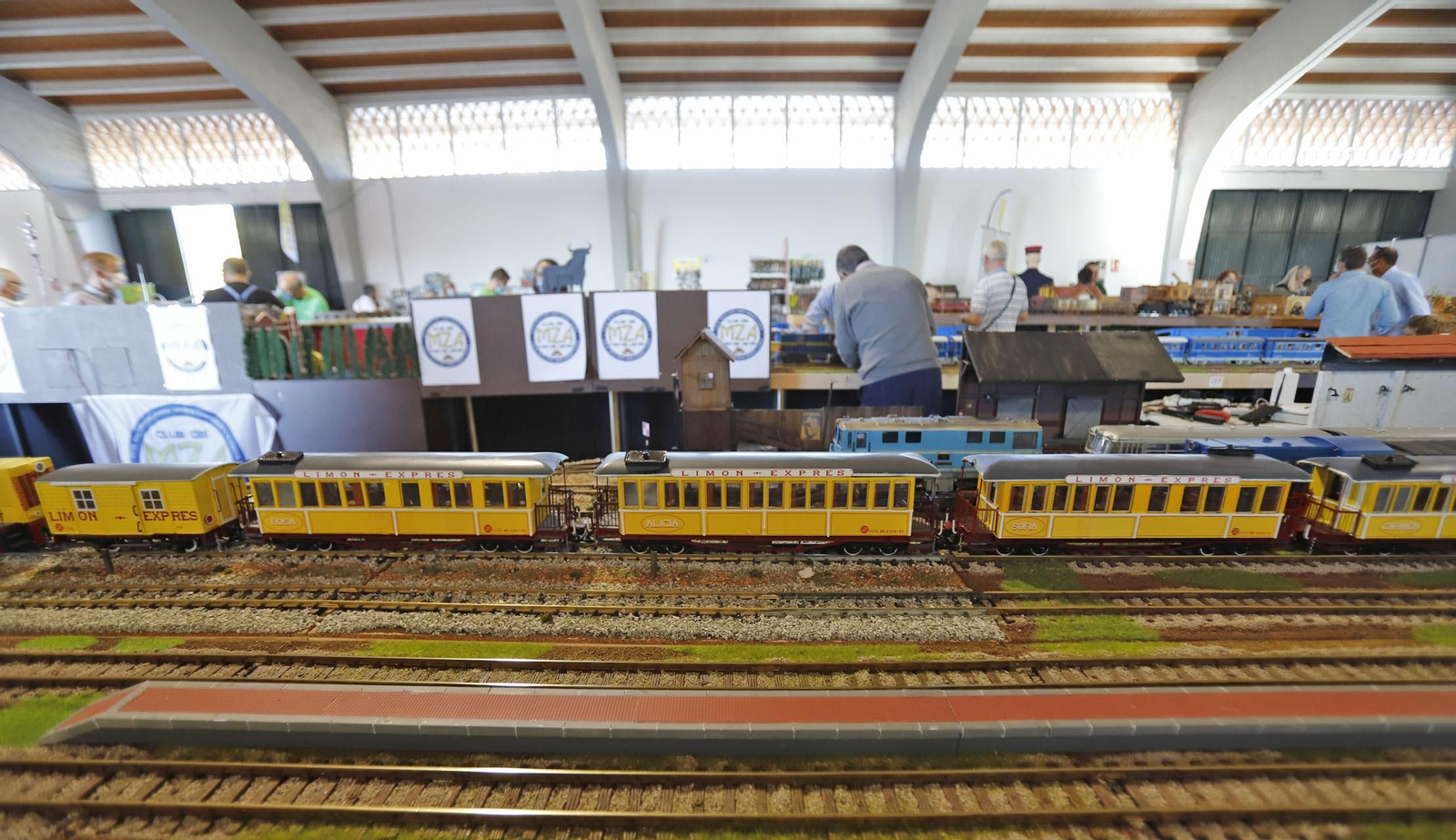 Imágenes de la exposición del 'Encuentro de Modelismo Ferroviario Huelva 2021',