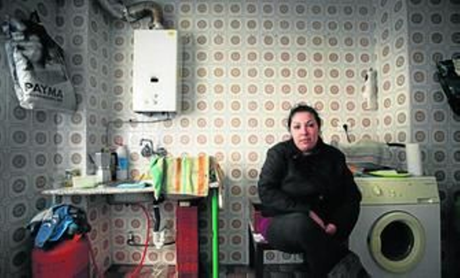 Una de las vecinas que están de okupa en el edificio de Guillén Moreno.