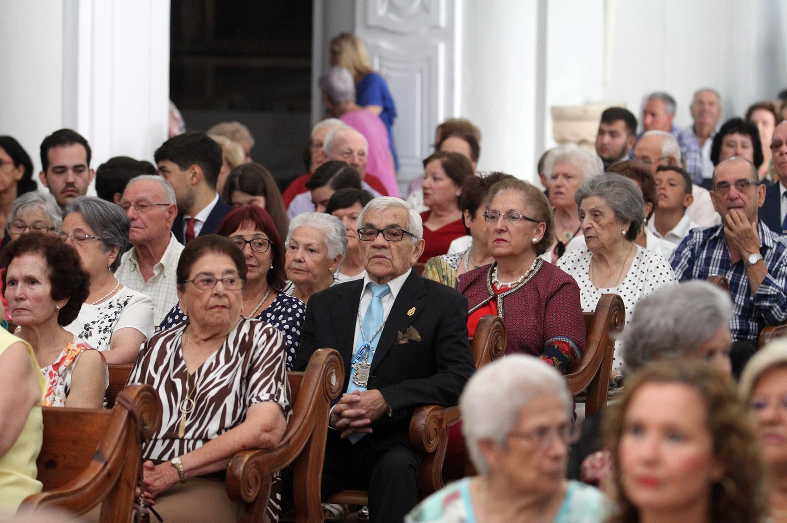 Misa ante la Virgen de La Cinta presidida por el obispo de Huelva, José Vilaplana, en la Catedral