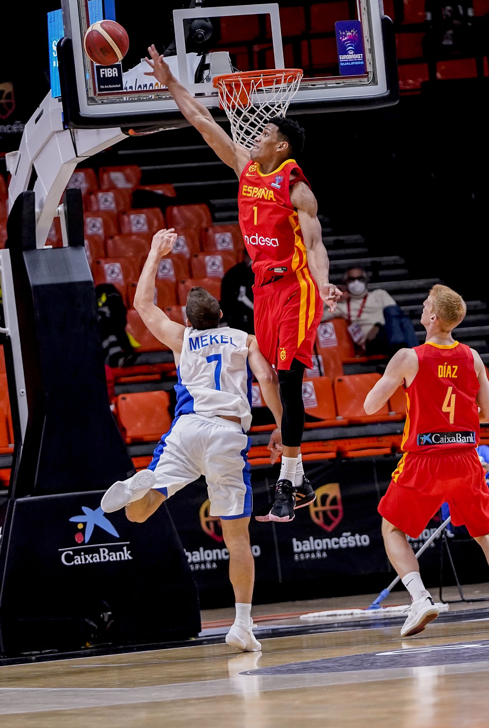 Las fotos de los jugadores del Unicaja en el Israel-España