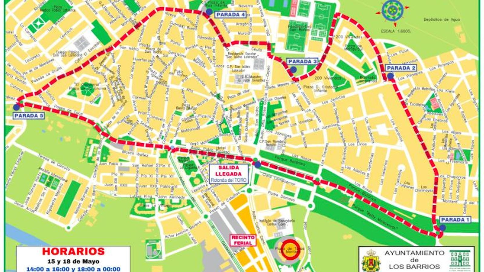 Recorrido del trenecito