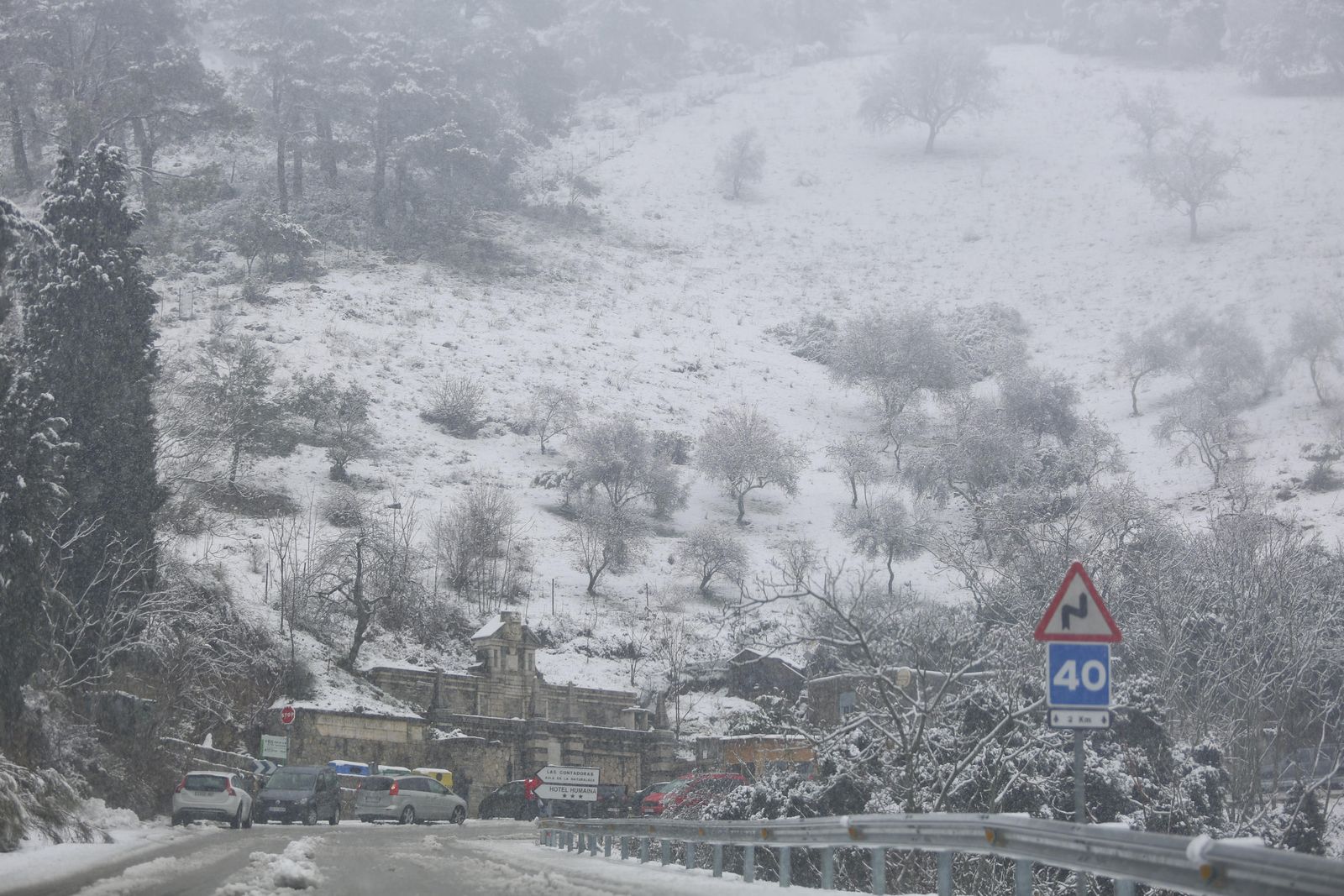 Las imágenes de la nevada en Málaga