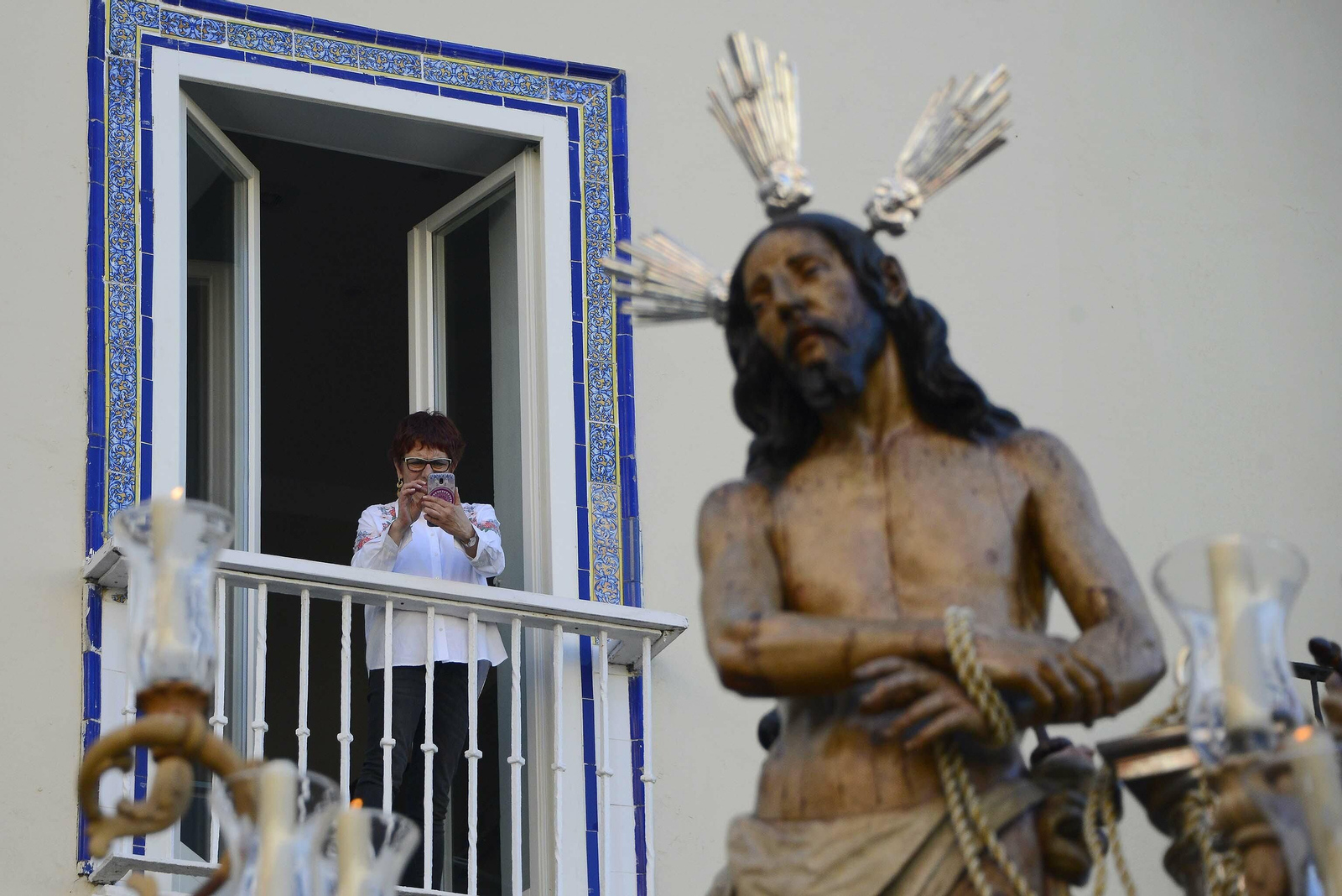 Salida procesional de la hermandad de Columna