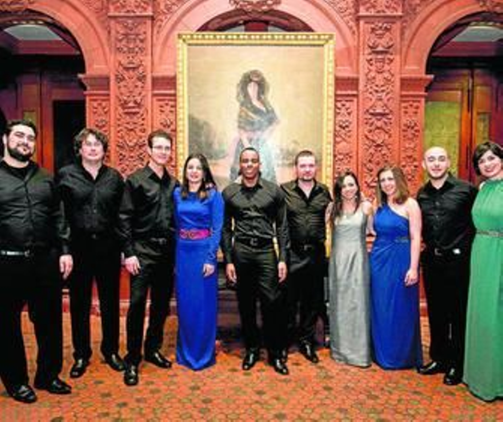 El conjunto Musica Ficta en la Hispanic Society de Nueva York en febrero de 2014.