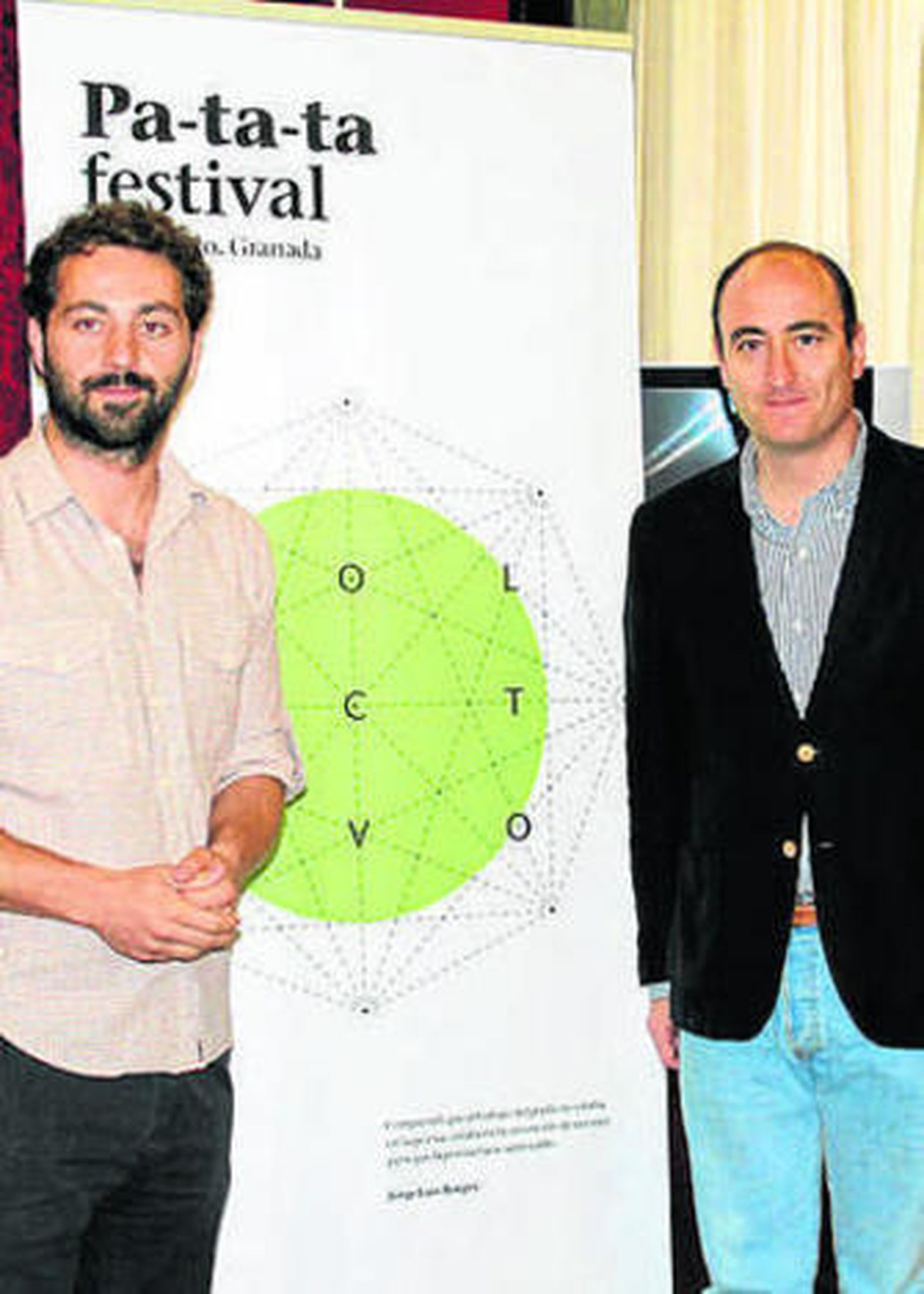 Cecilio Puertas y Juan García Montero.